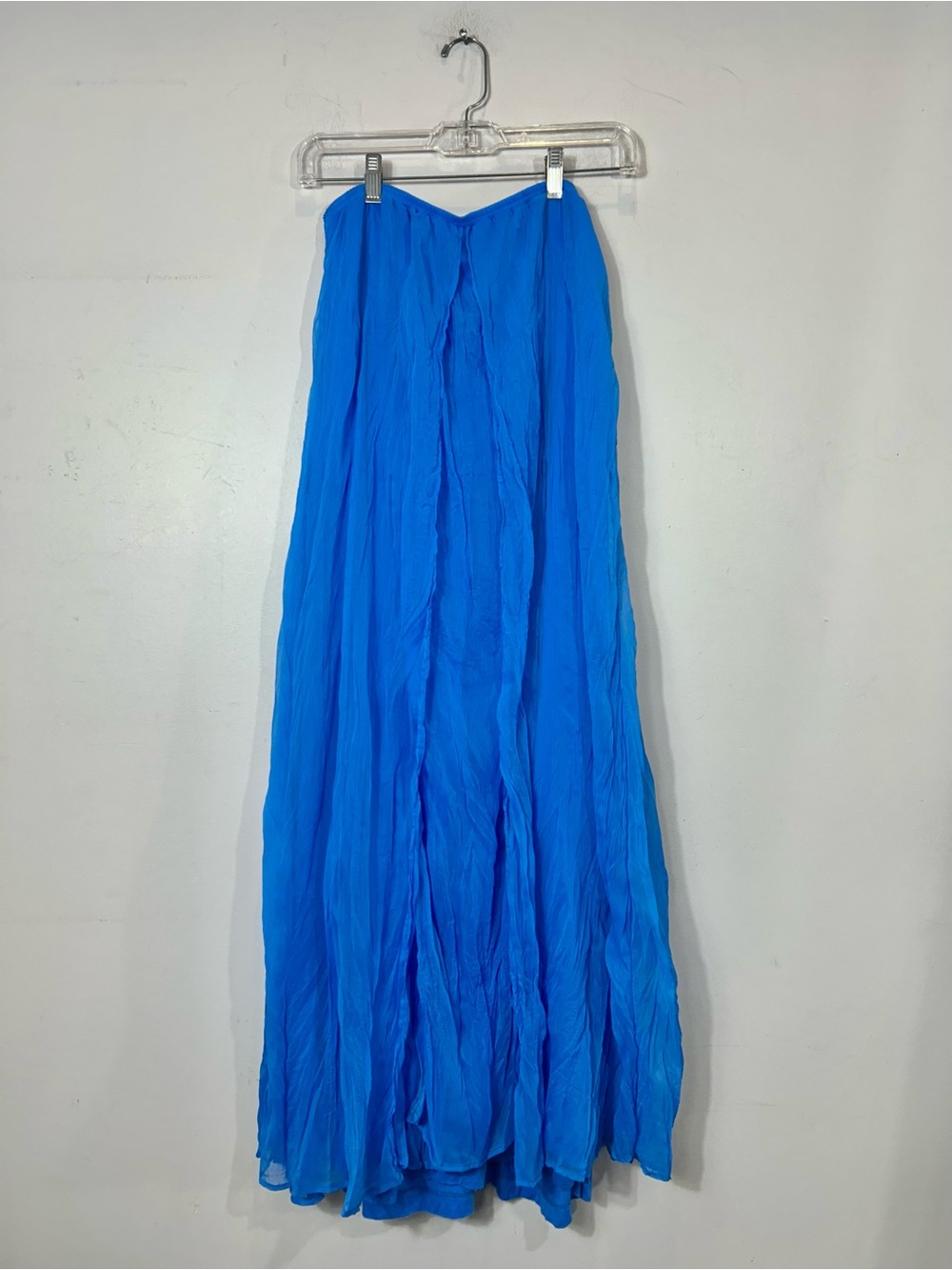 Willow & Clay Cobalt Blue Flowy Crinkle Maxi Skirt Small